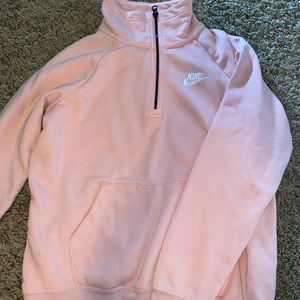 Never Worn Light Pink Nike Quarter Zip!